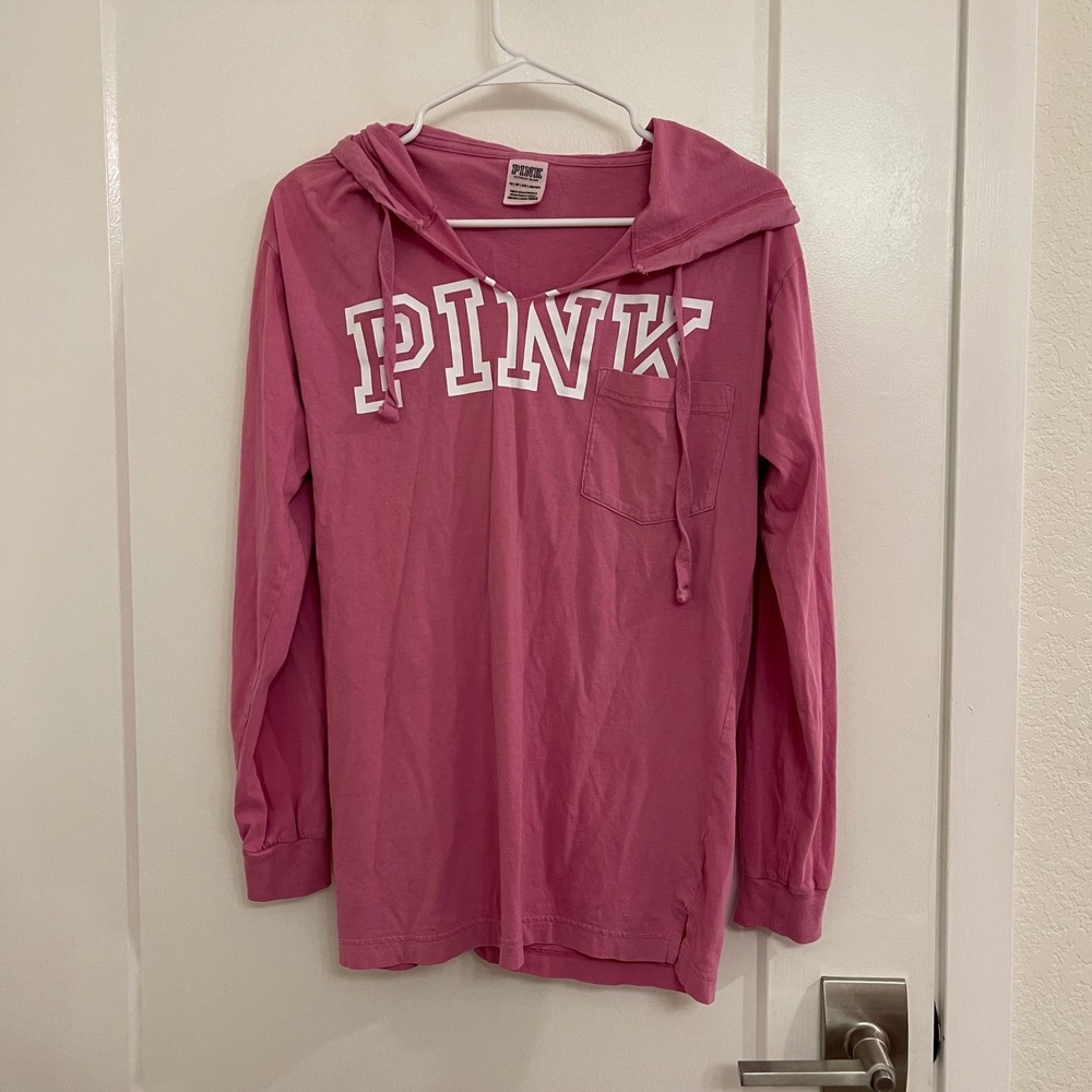 Pink Victorias Secret Pink Lightweight Hoodie 2016 Cotton Sporty Lounge